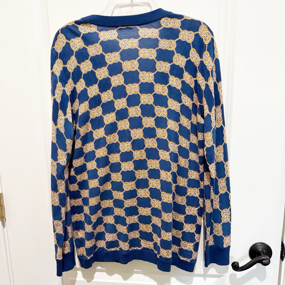 J McLaughlin Cardigan Sweater Old Money Equestrian Preppy Classic Size Medium - Picture 3 of 9